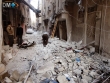 جانب من الدمار الذي خلفه طيران الأسد