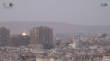 القصف الصاروخي من أبراج القاعة في حي الميدان